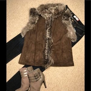 Tyler Boe Fur Suede Vest
